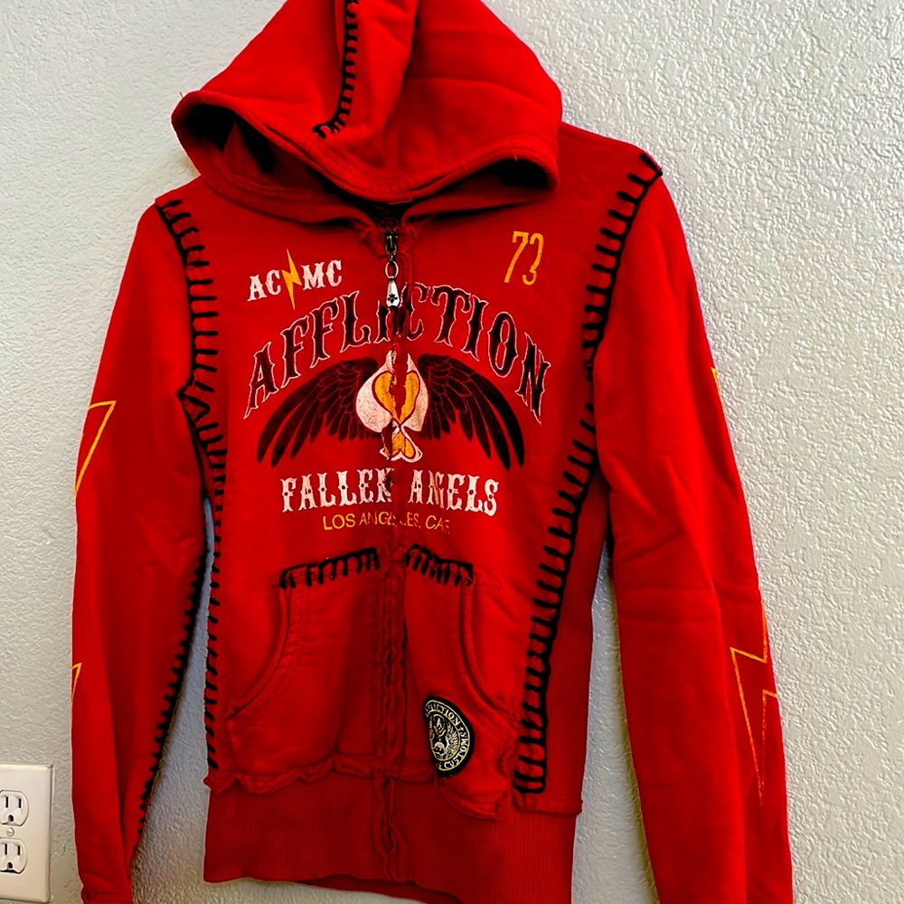 Affliction stitch work jacket (American customs)